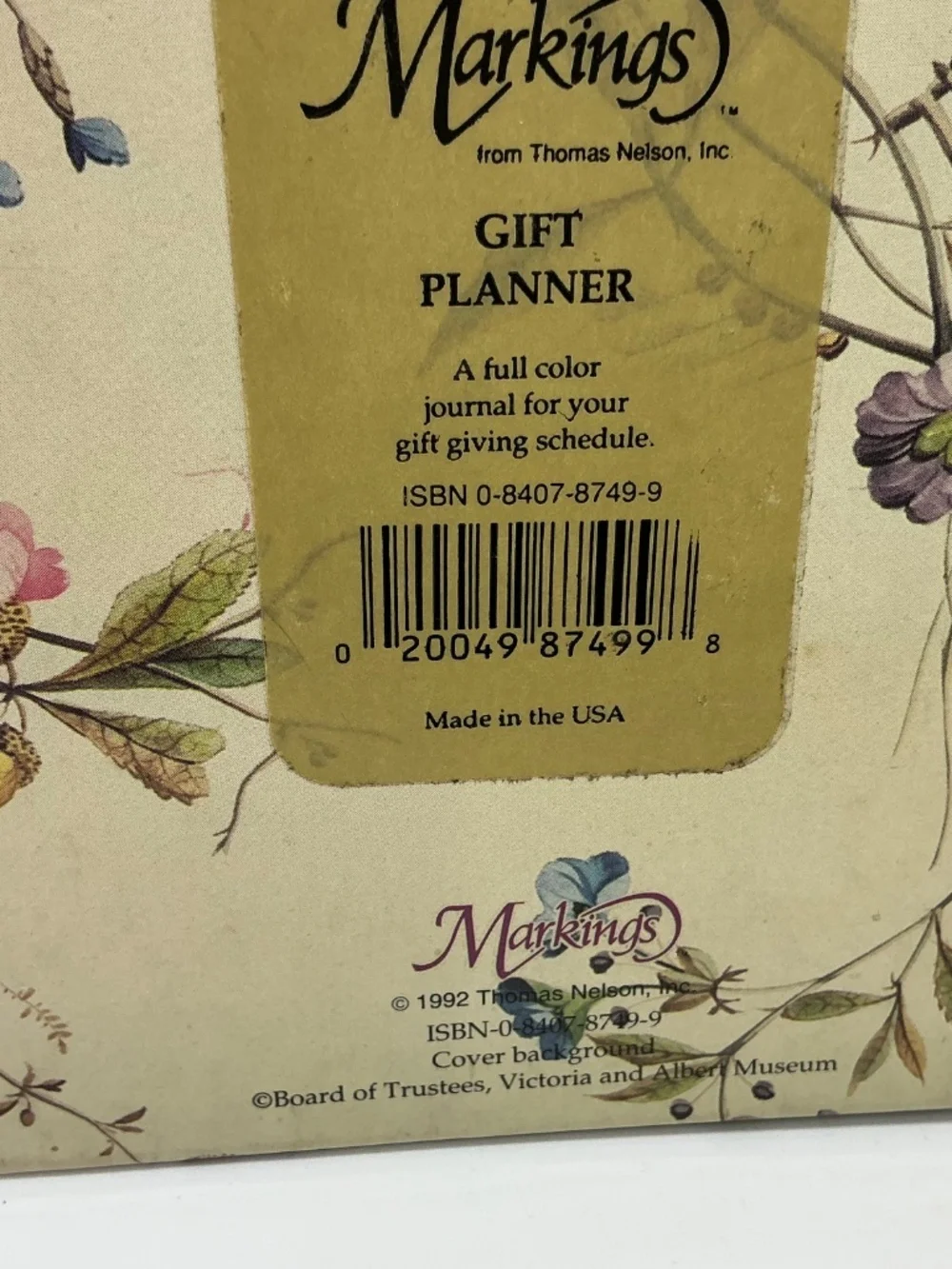 Vintage Gift Planner Notebook Journal